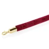 Verbindungstau CLASSIC, Ø 3,2 cm, 1,5 m, burgunderrot, Velours, goldfarben, Edelstahl