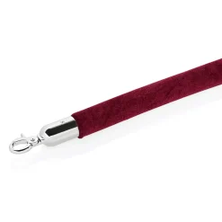 Verbindungstau CLASSIC, Ø 3,2 cm, 1,5 m, burgunderrot, Velours, verchromt