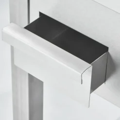 Verchromte Elektro-Griddleplatte gerillte Grillfläche, 800x700mm