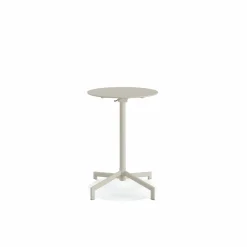 Versa Terrassen Stehtisch Höhenverstellbar Beige, klappbar