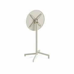 Versa Terrassen Stehtisch Höhenverstellbar Beige, klappbar