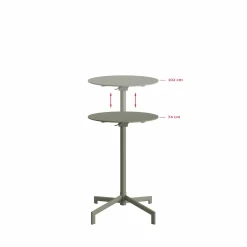 Versa Terrassen Stehtisch Höhenverstellbar Grün, klappbar