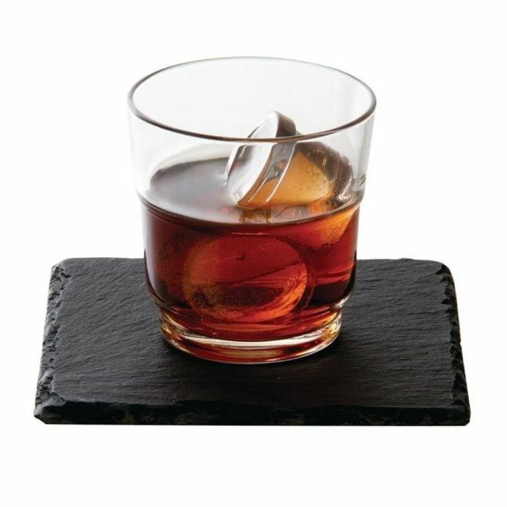 Viereckige Schieferplatten 13 x 13cm (4 Stück)