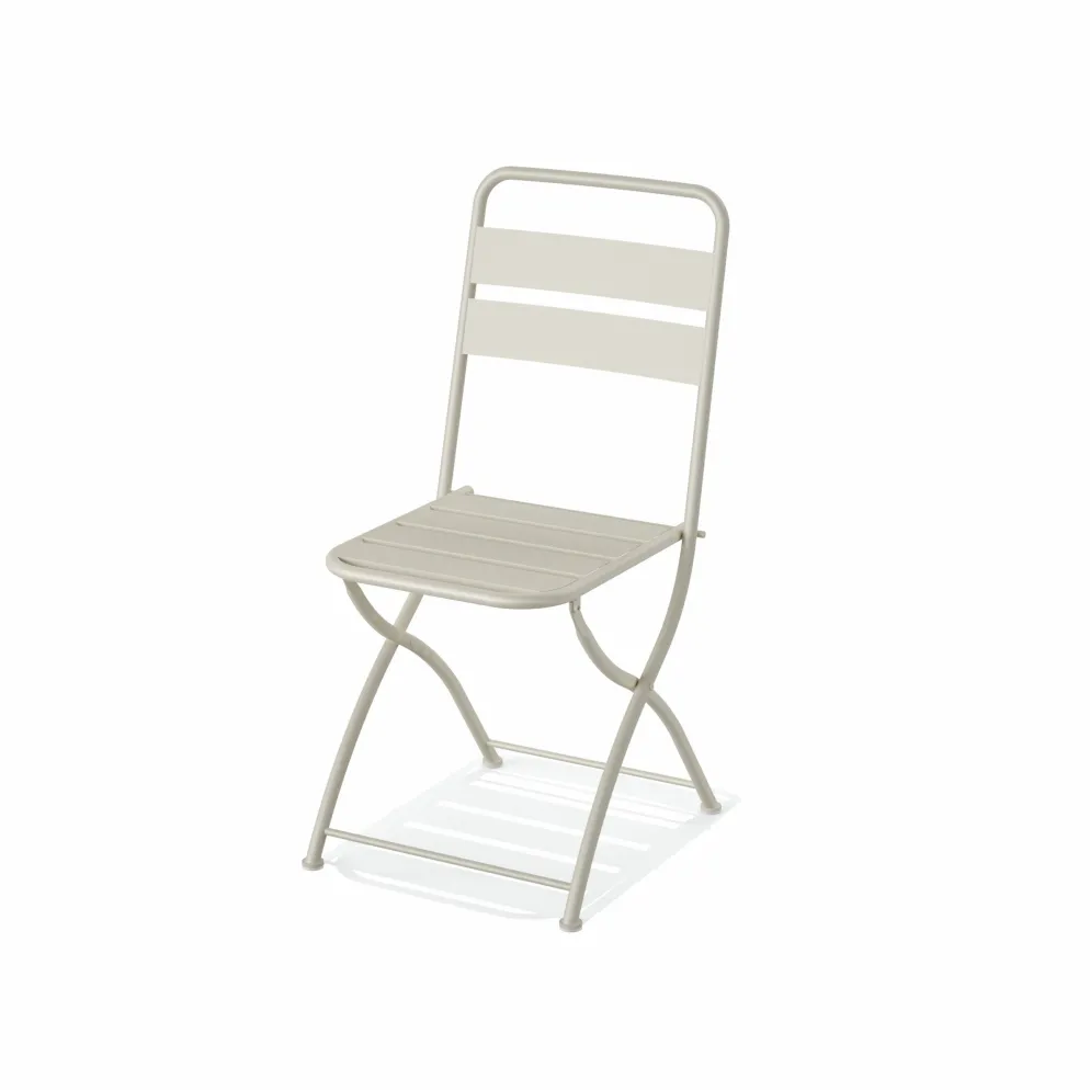 Viva Bistro Klappstuhl Metall Beige