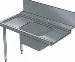 Vorwaschtisch mit 1 Becken, Laufrichtung links, 1200 mm