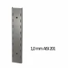 Wandbord Edelstahl, 1 Boden, Breite 1500x400 mm