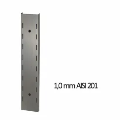 Wandbord Edelstahl, 1 Boden, Breite 1000x300 mm