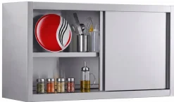 Wandhängeschrank mit Schiebetüren, 1800x400x660mm