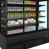 Wandkühlung Jamie 1.9, 3 Türen, Schwarz, Umluftkühlung, LED