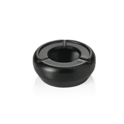 Windaschenbecher, Ø 9,5 cm, schwarz pulverbeschichtet, Edelstahl