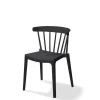 Windson Stapelstuhl schwarz, Polypropylen, 54x53x75cm