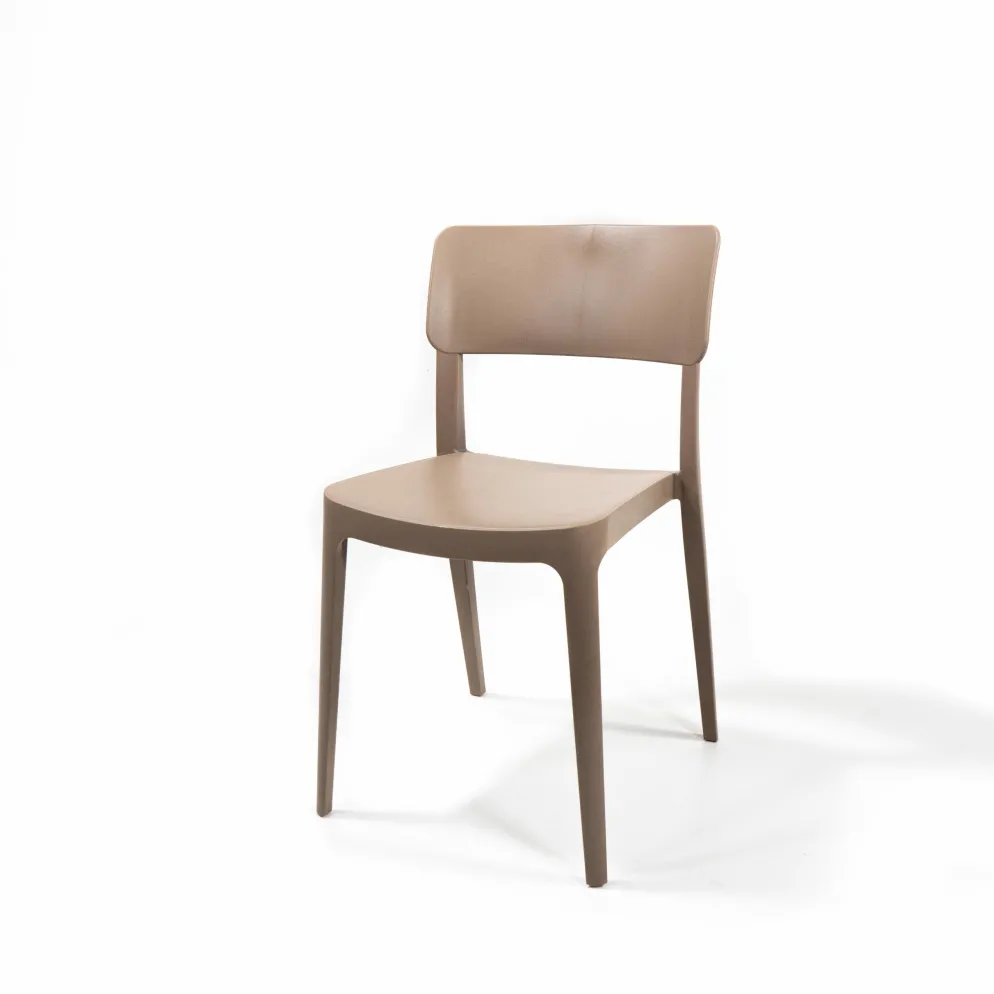 Wing Chair Sand Beige, Stapelstuhl Kunststoff