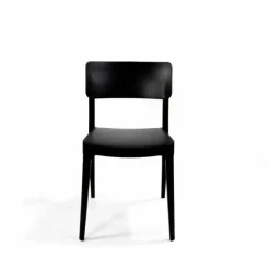 Wing Chair Schwarz, Stapelstuhl Kunststoff