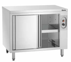 Wärmeschrank mit Schiebetüren und Zwischenboden, Breite 1000mm