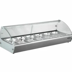 Wärmevitrine für 6x 1/3 GN, 1110x395x270mm