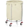 Wäschewagen, Ø 60 cm, Höhe 82 cm, Stahl pulverbeschichtet/Nylon