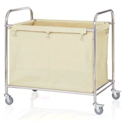 Wäschewagen, 90 x 54 x 92 cm, Edelstahl/Nylon