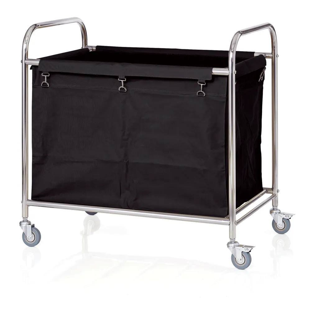 Wäschewagen, 90 x 54 x 92 cm, Edelstahl/Nylon