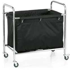 Wäschewagen, 90 x 54 x 92 cm, Edelstahl/Nylon
