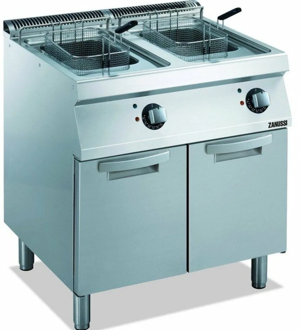 ZANUSSI Elektro Fritteuse EF7 2x15 Liter, 400V, 800 x 700 x 850 mm