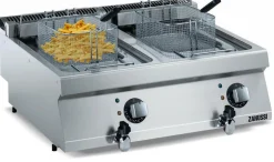 ZANUSSI Elektro Fritteuse EF7 2x12 L ,400V , 800x700x250 mm