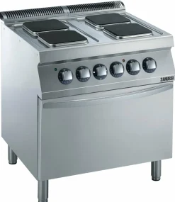 ZANUSSI Elektroherd EH7/4QPEB, 4x 2,6kW Brenner, Elektrobratofen 6kW