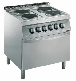 ZANUSSI Elektroherd EH7/4RPEB, 4x 2,6kW Brenner, Elektobackofen 6kW