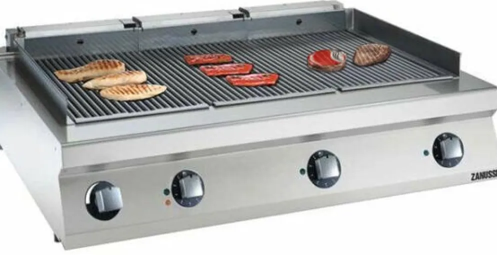 ZANUSSI Elektro-Kontaktgrill ERG7/3HT-HP, 11.25kW 400V, Breite 1200mm