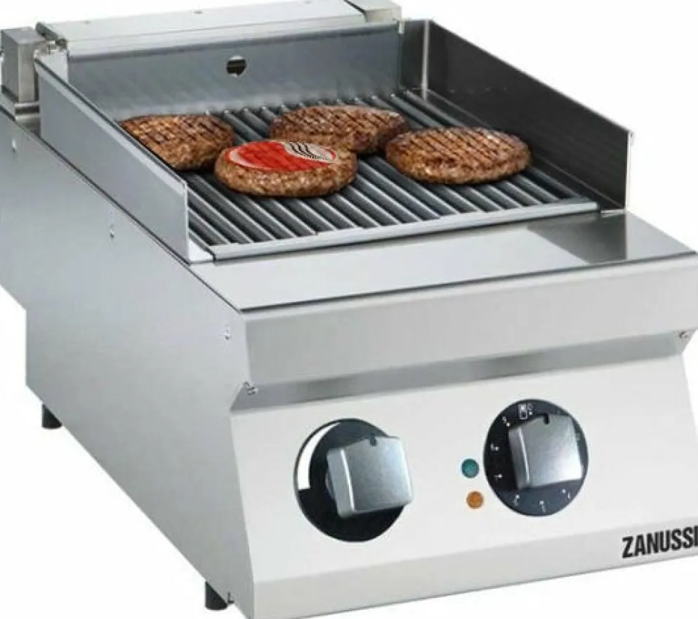 ZANUSSI Elektro-Kontaktgrill ERG7/1HT-HP, 3.75kW 400V, Breite 400mm