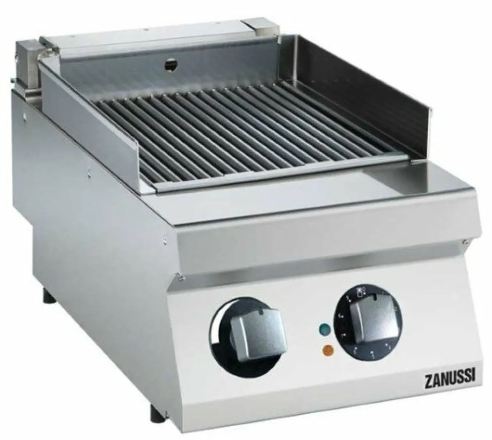 ZANUSSI Elektro-Kontaktgrill ERG7/1HT-HP, 3.75kW 400V, Breite 400mm