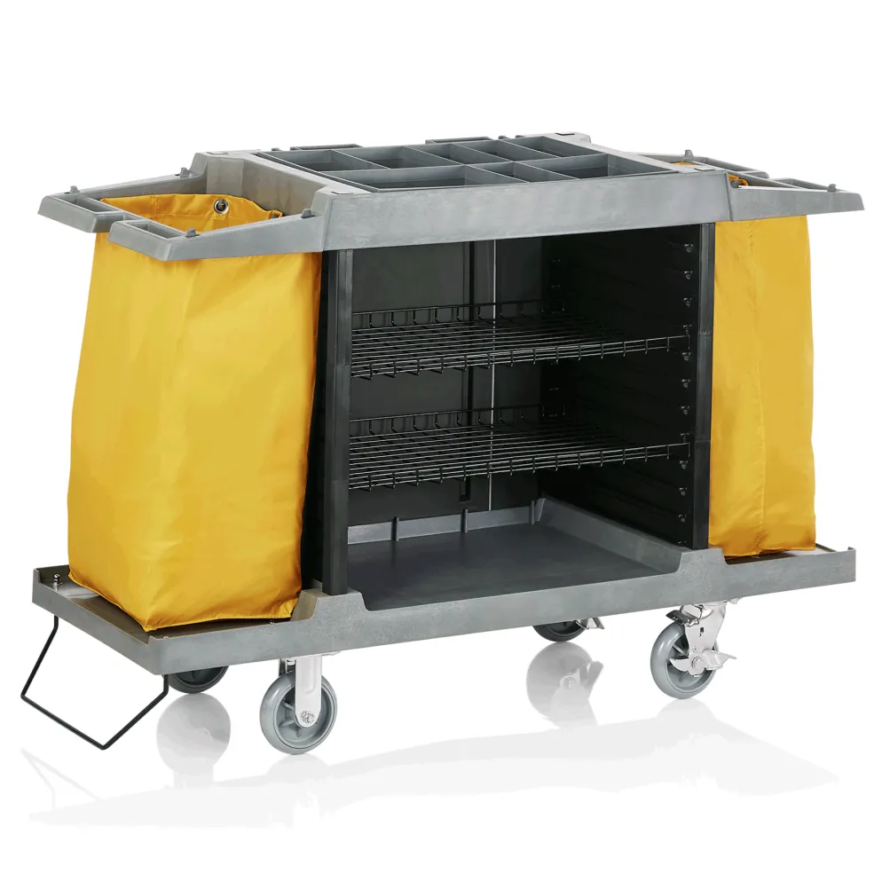 Zimmerservicewagen, 2 Wäschesäcke gelb, 2 x 70 Liter