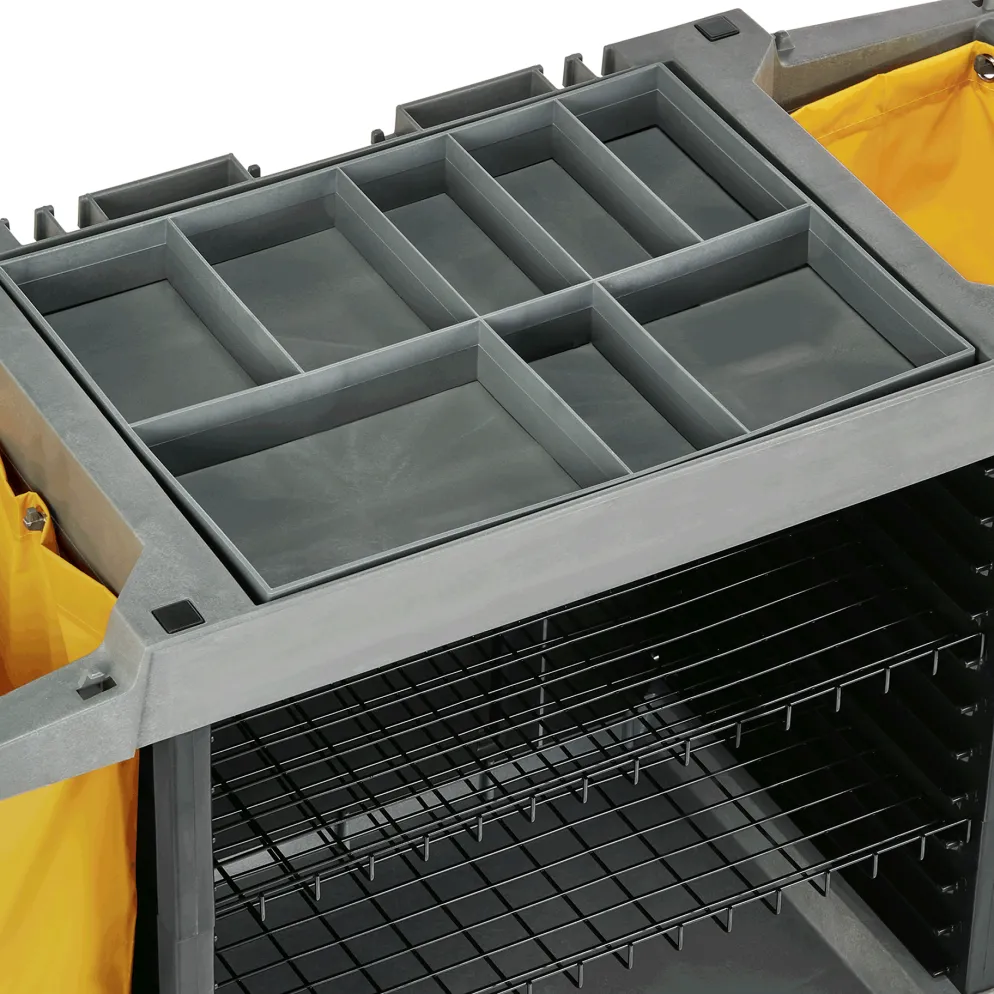 Zimmerservicewagen, 2 Wäschesäcke gelb, 2 x 70 Liter