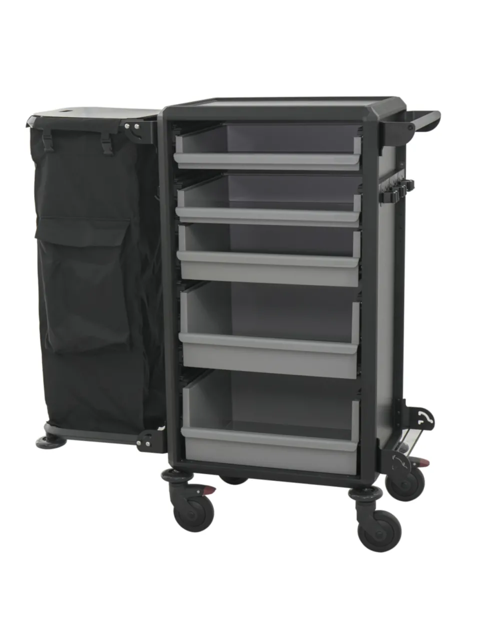 Zimmerservicewagen, 70 x 50 x 105 cm, Aluminium, HPL